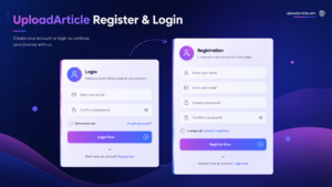 UploadArticle Register & Login